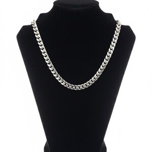 Luxury Stainless Steel 18" Cuban Link Chain Necklace